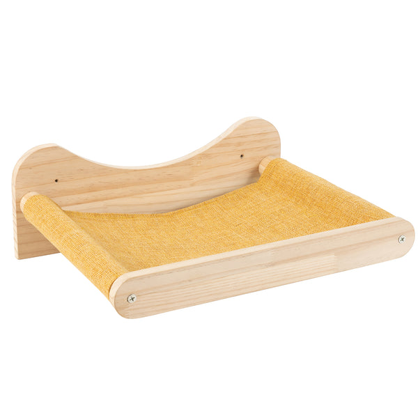 Cat Hammock Wall Mounted Cat Shelves Cat Perching Bed Solid Wood Cat Wall Furniture for Indoor Cats