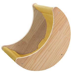 Cat Wall Hammock with Two Scratching Post Steps Moon Cat Wall Shelves for Activity Indoor Cats Wall Mounted Bed&Condo