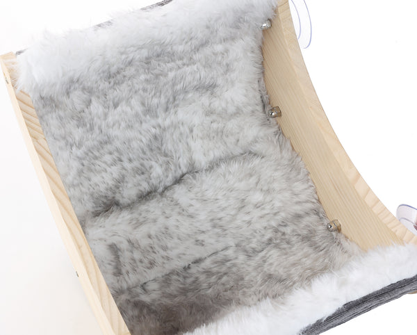 The Faux Fur Cover for Moon Cat Window Bed, Relacment Pad